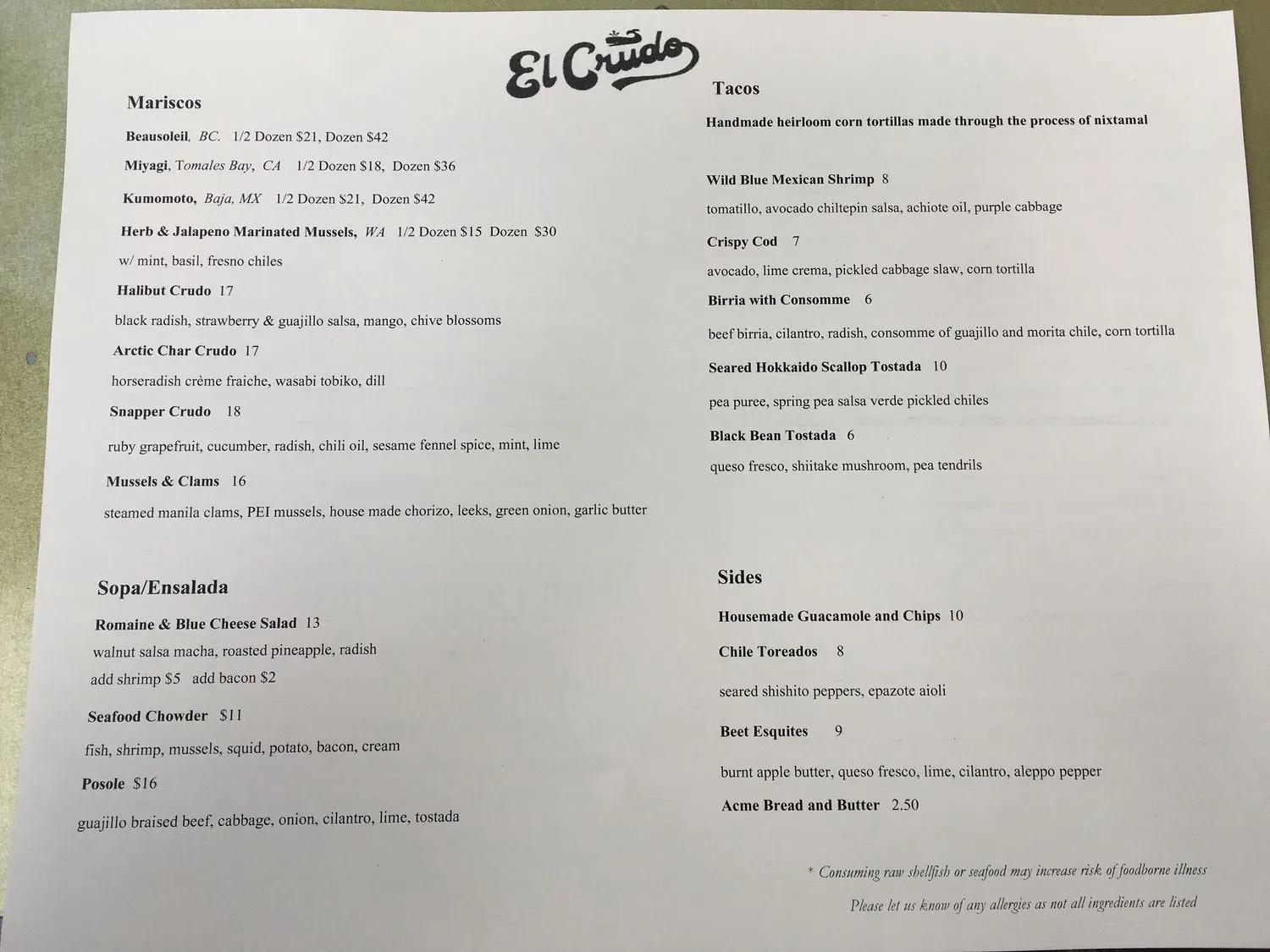 Menu 3