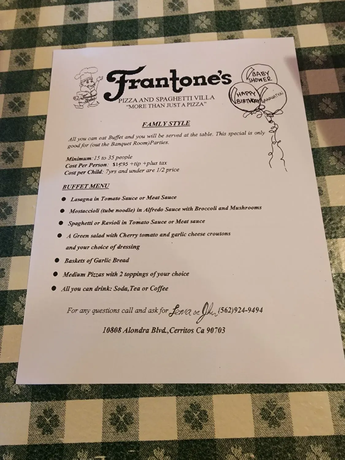 Menu 3