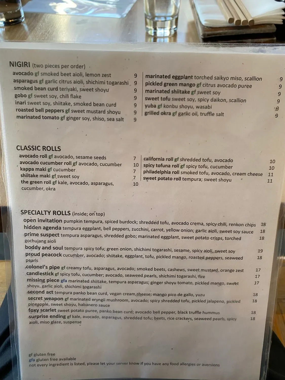 Menu 6