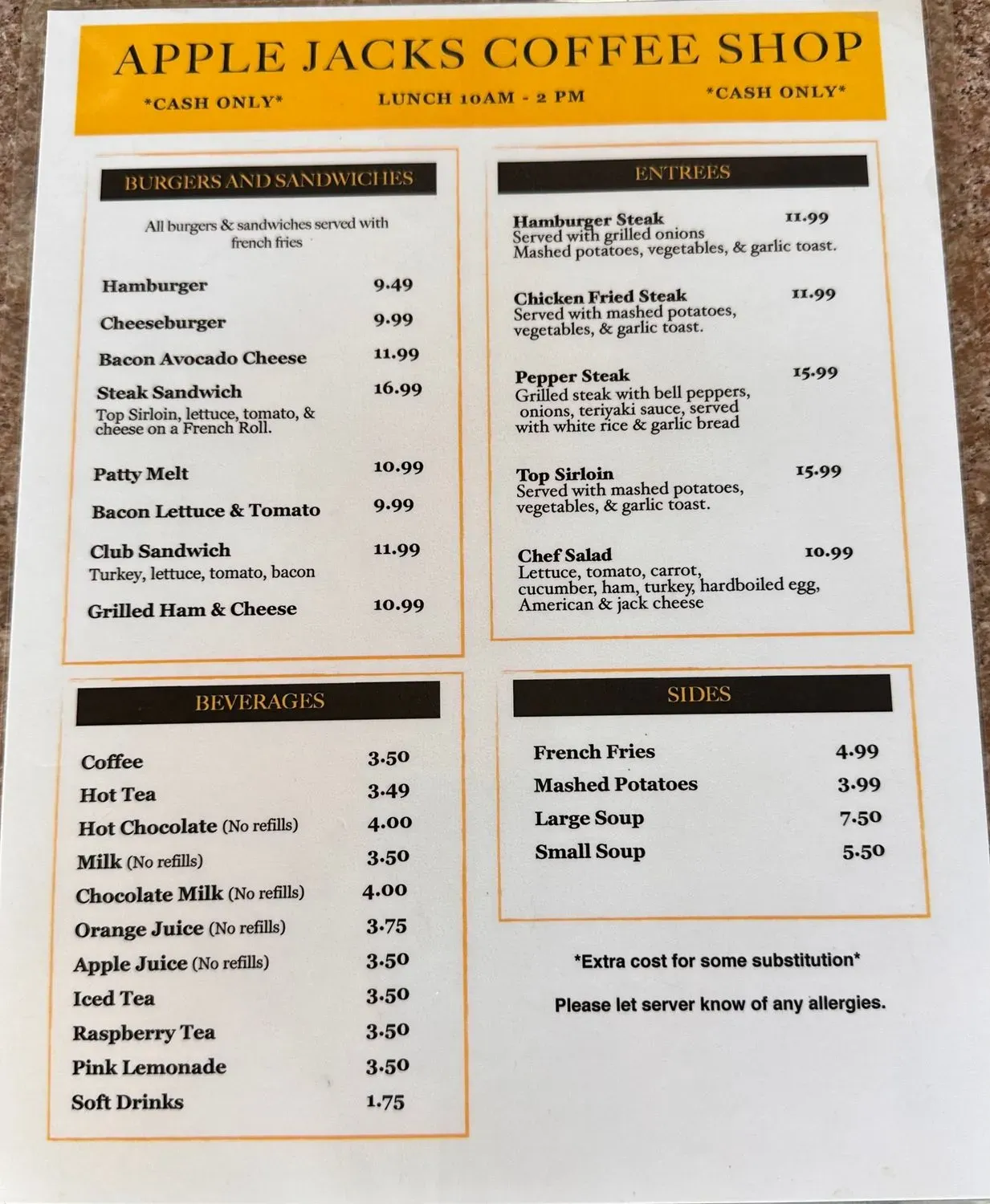 Menu 1