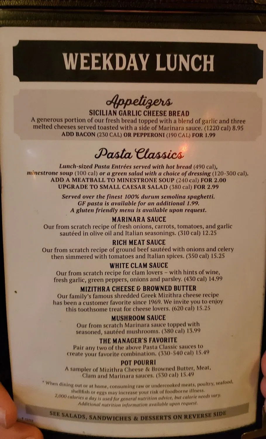 Menu 1