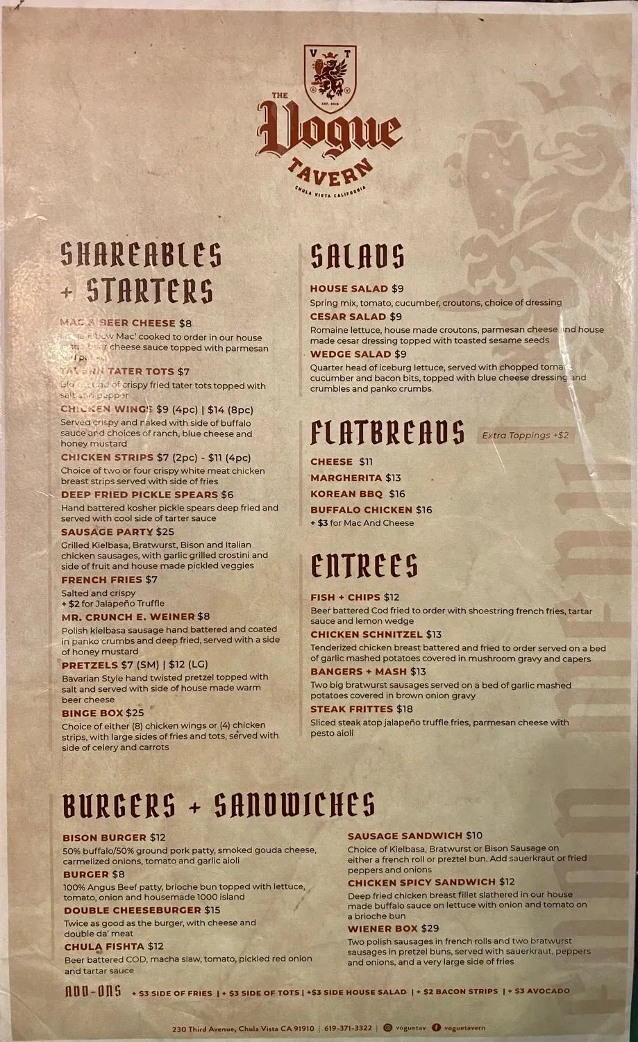 Menu 4