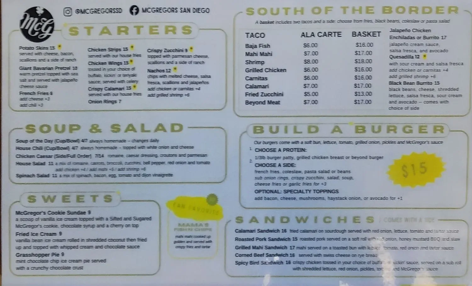 Menu 5