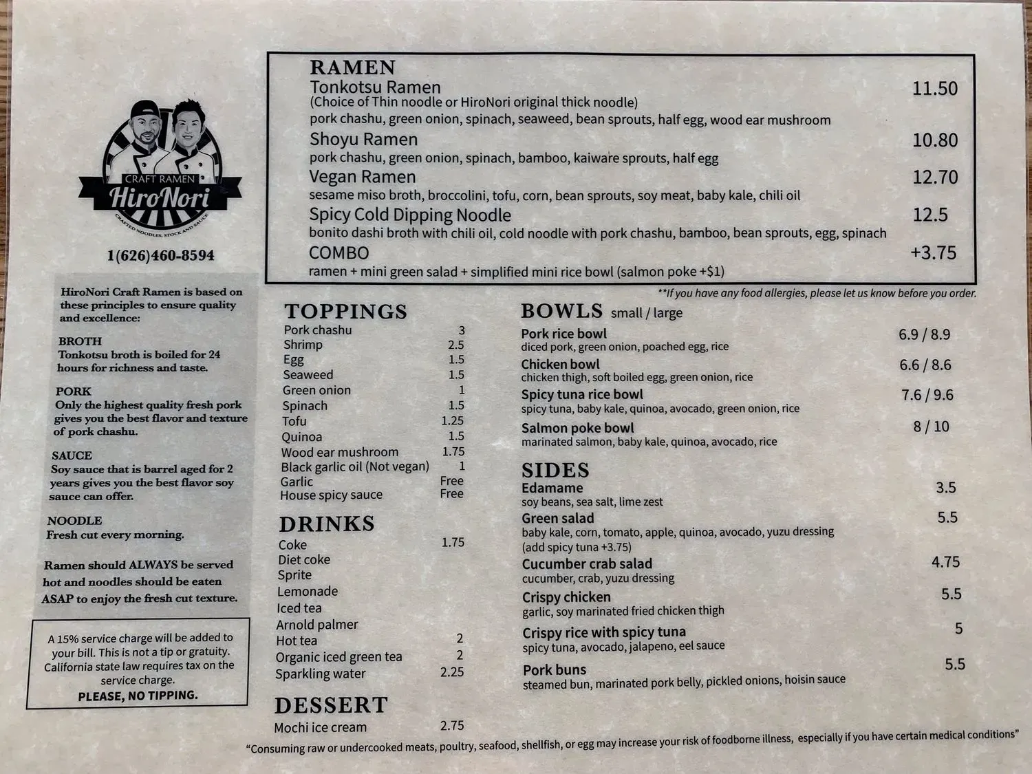 Menu 6