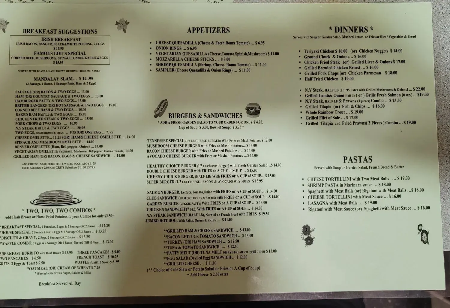 Menu 3