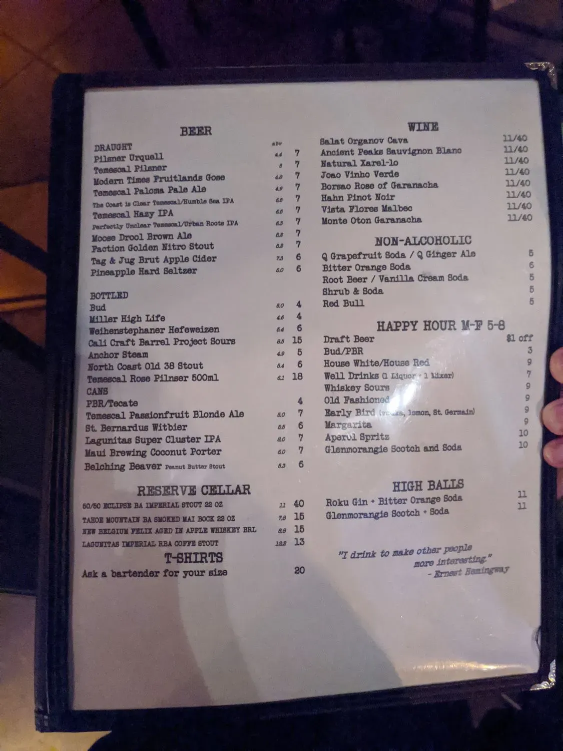 Menu 4