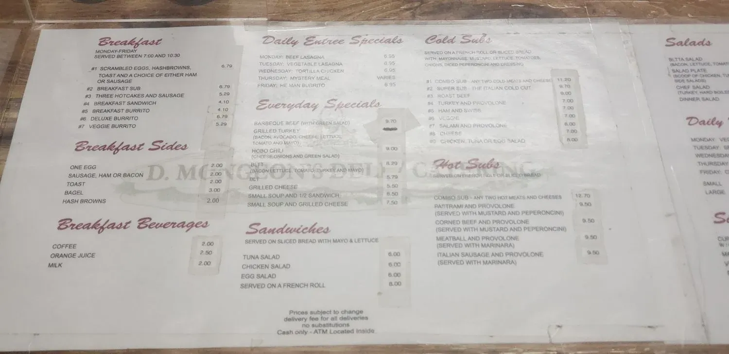 Menu 3