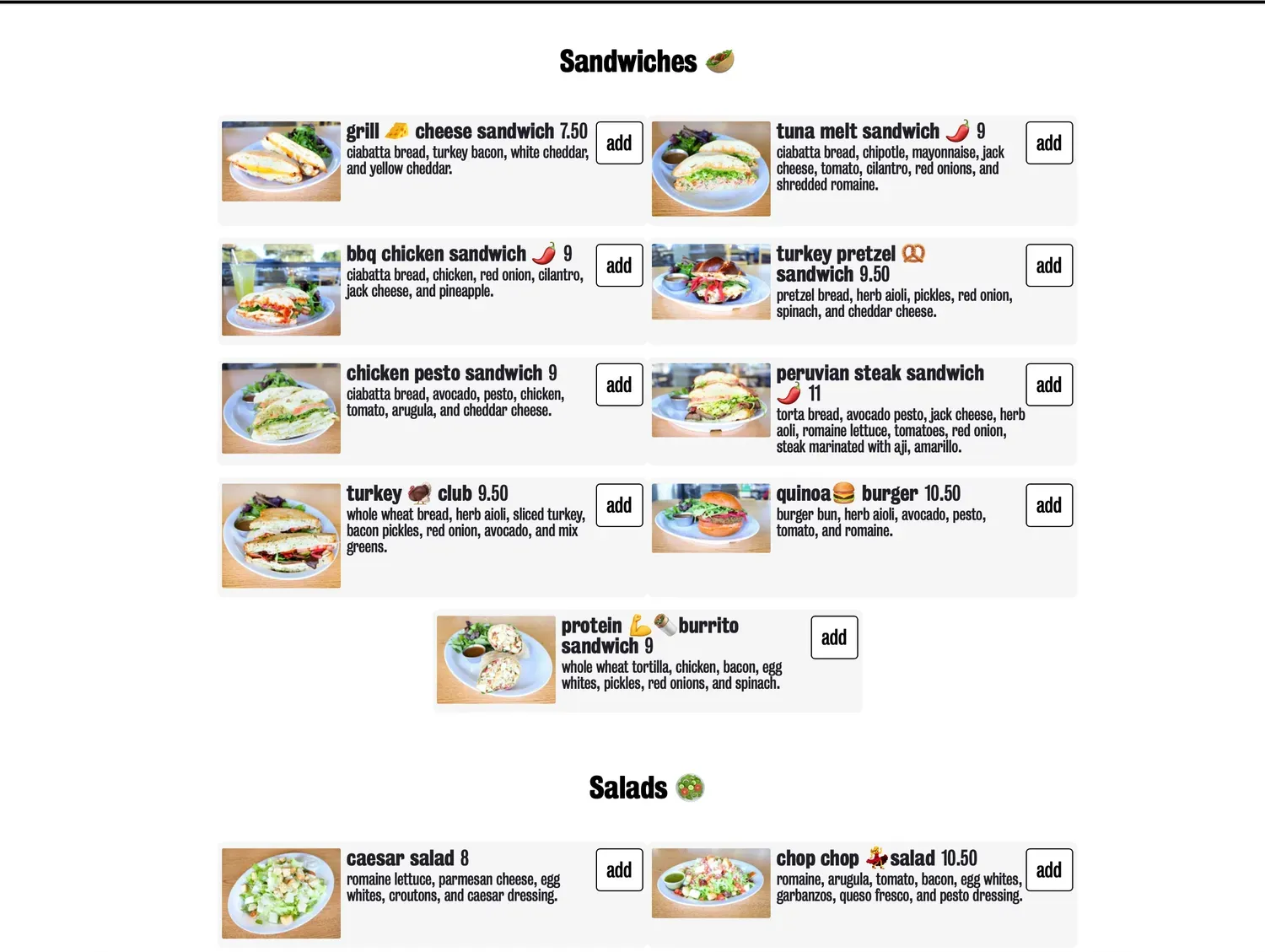 Menu 4