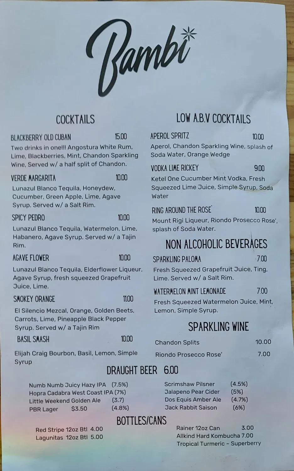 Menu 1