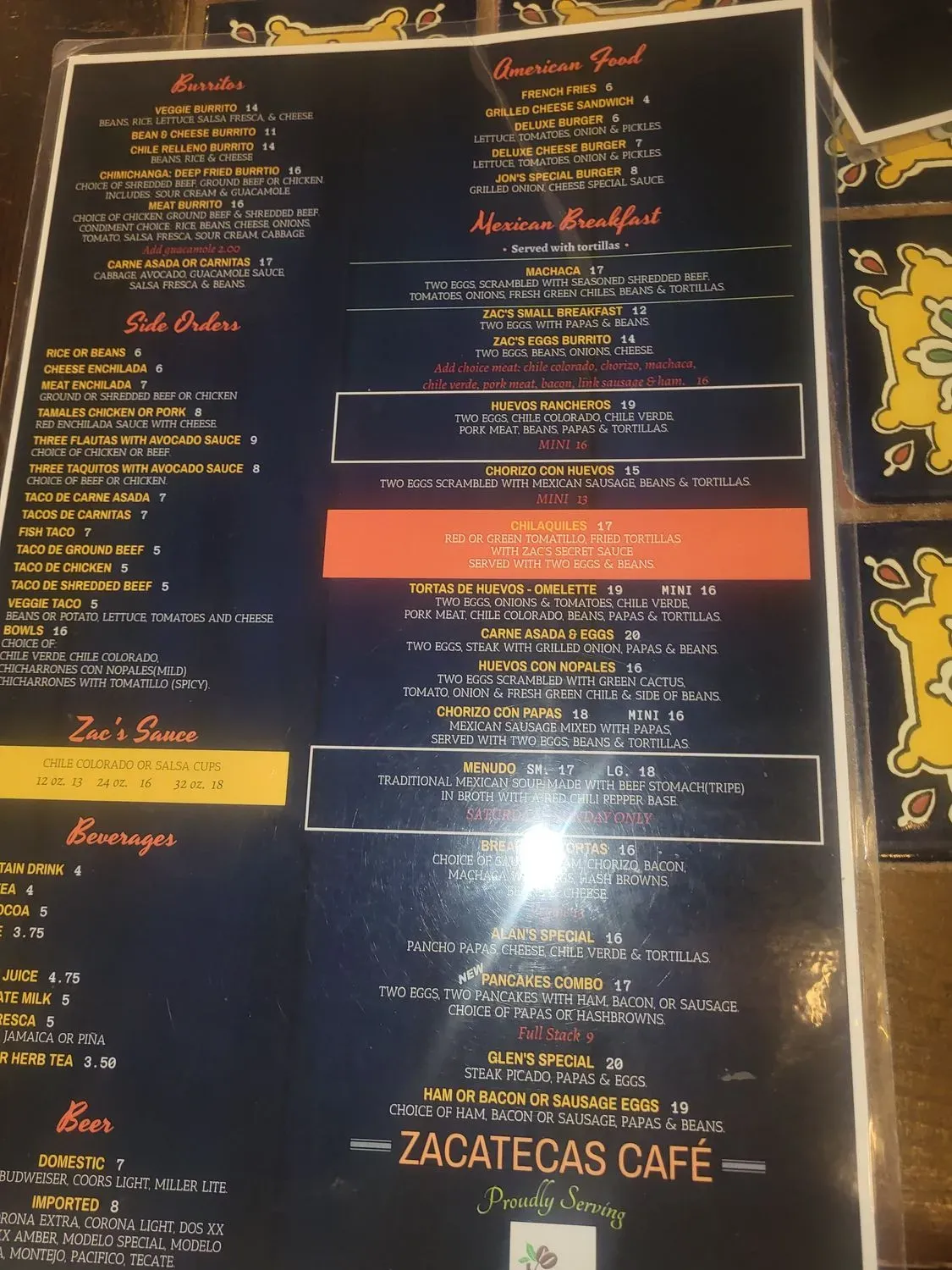 Menu 2