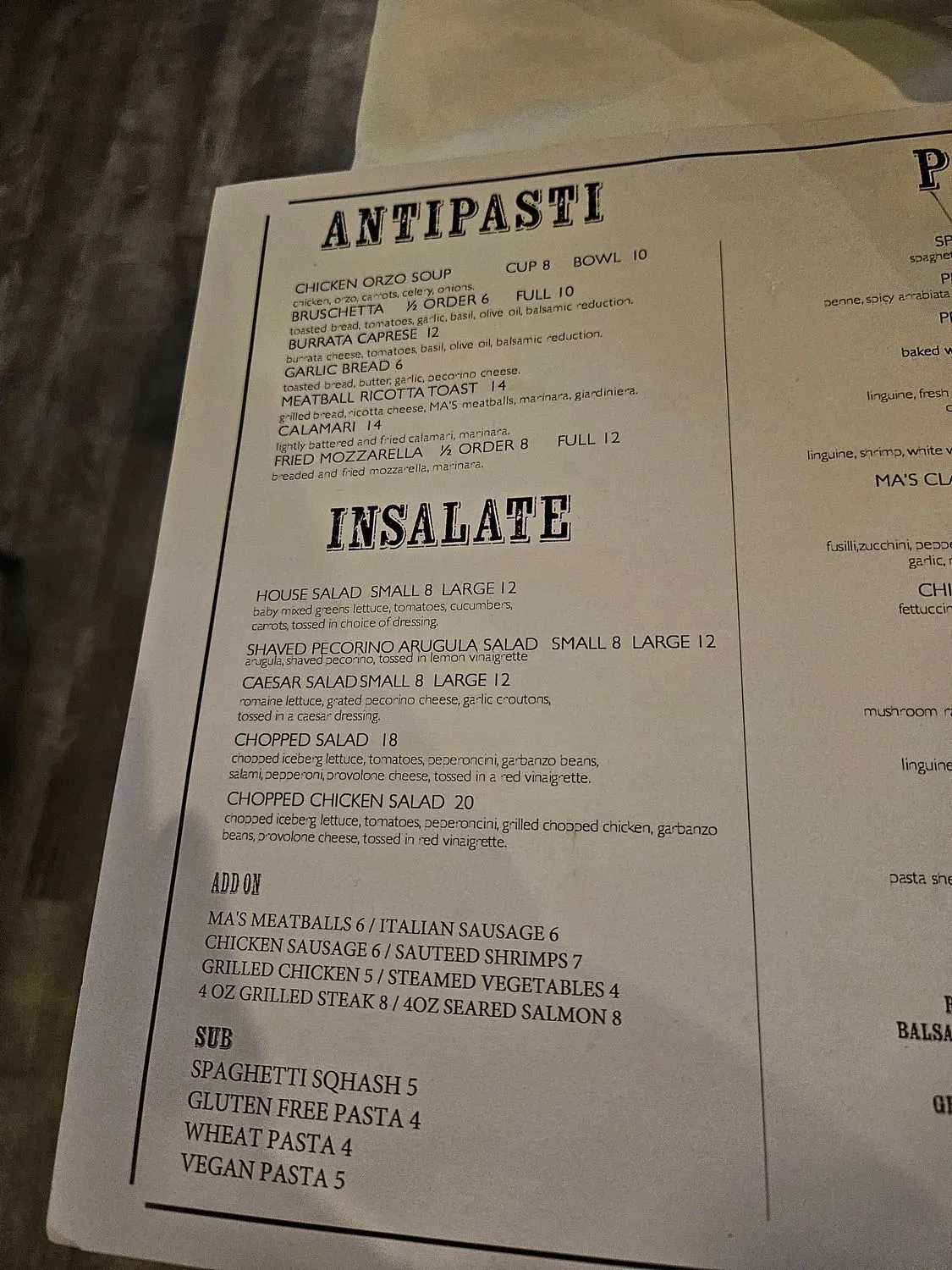 Menu 2