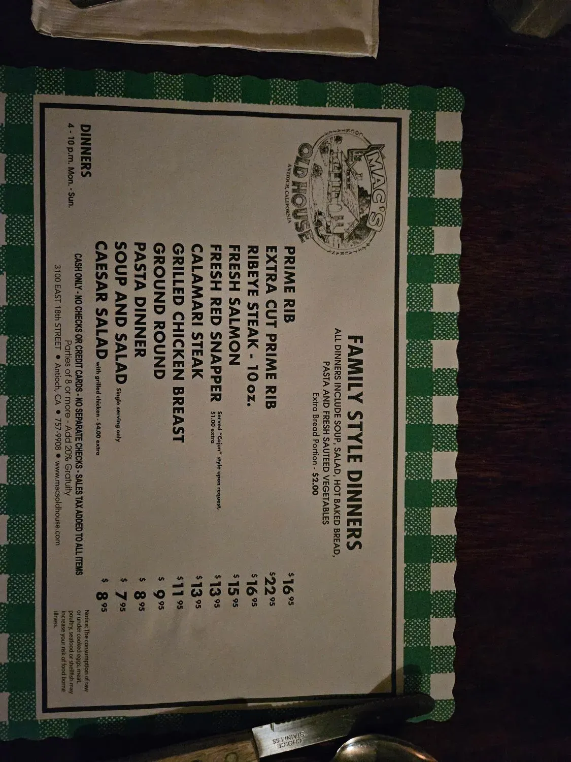 Menu 4