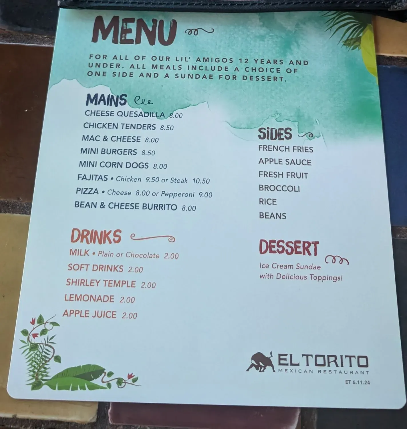 Menu 2