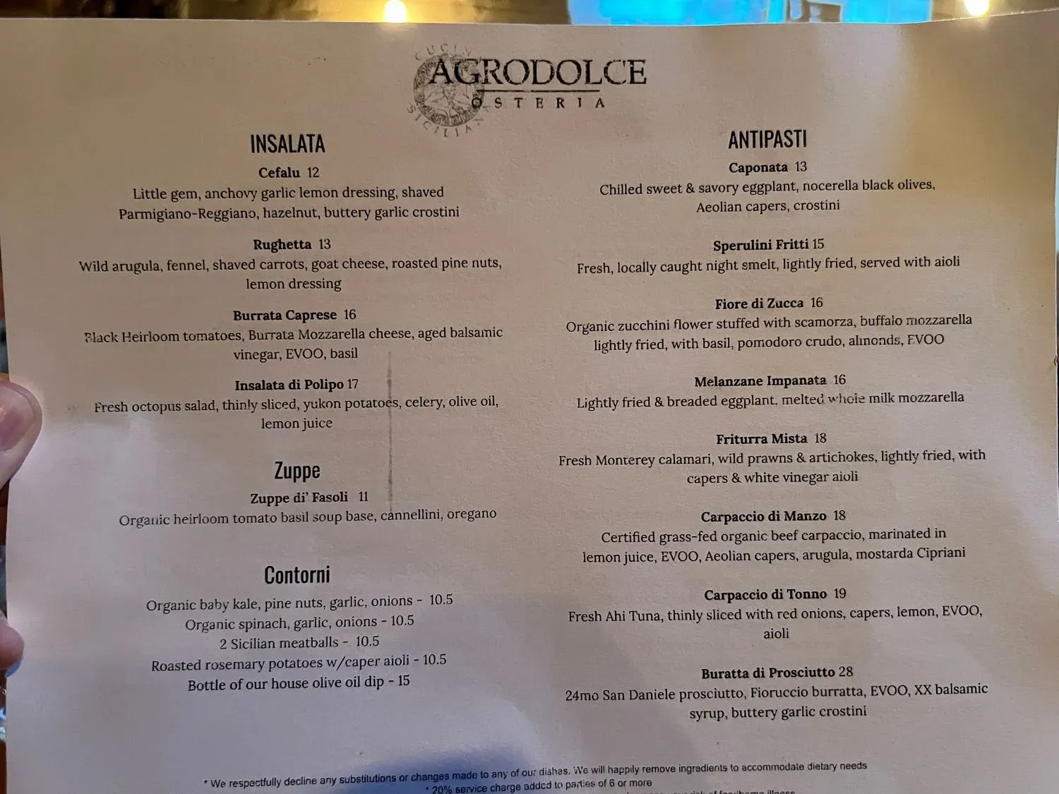 Menu 5