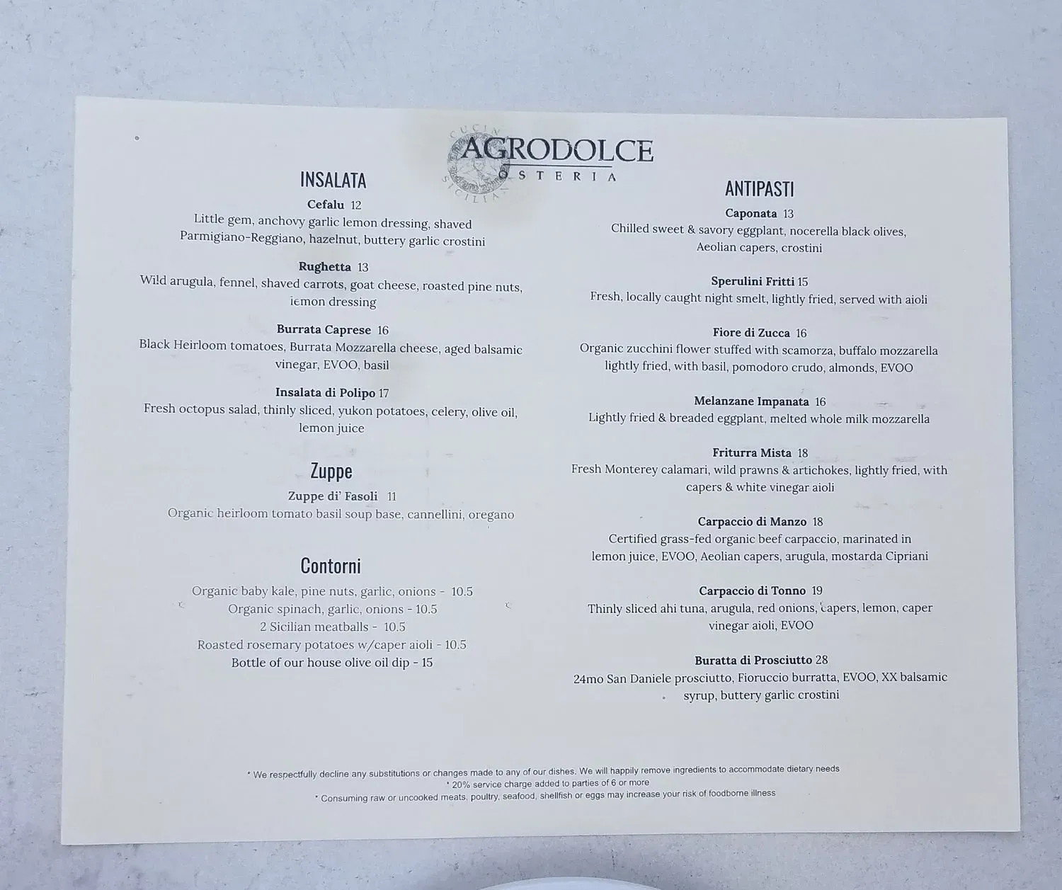 Menu 2