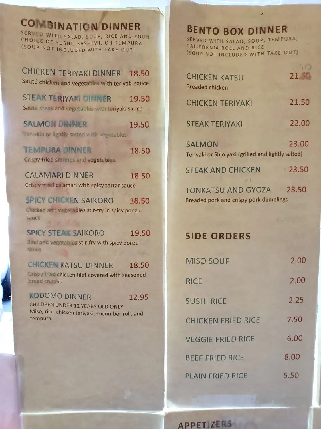 Menu 4