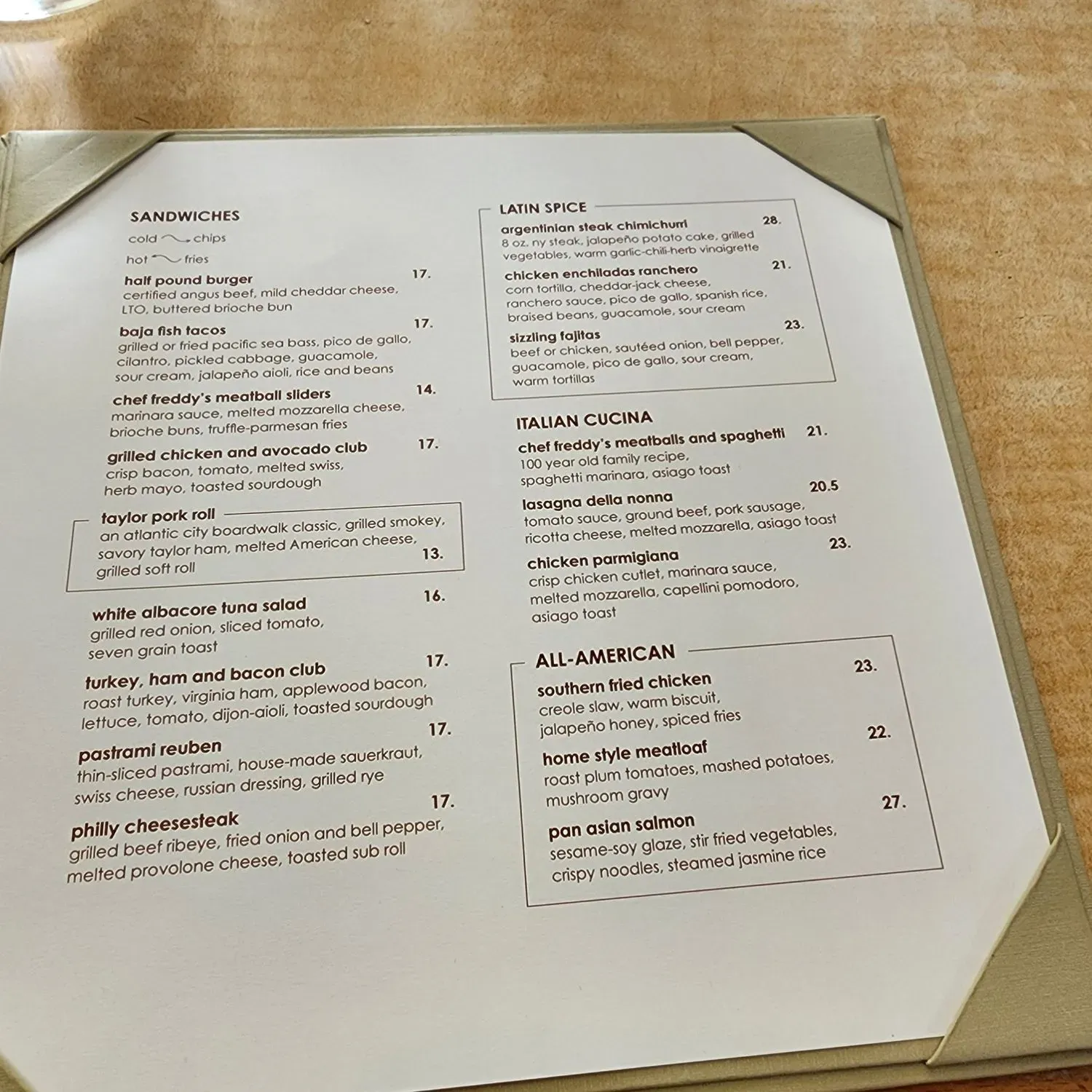 Menu 2