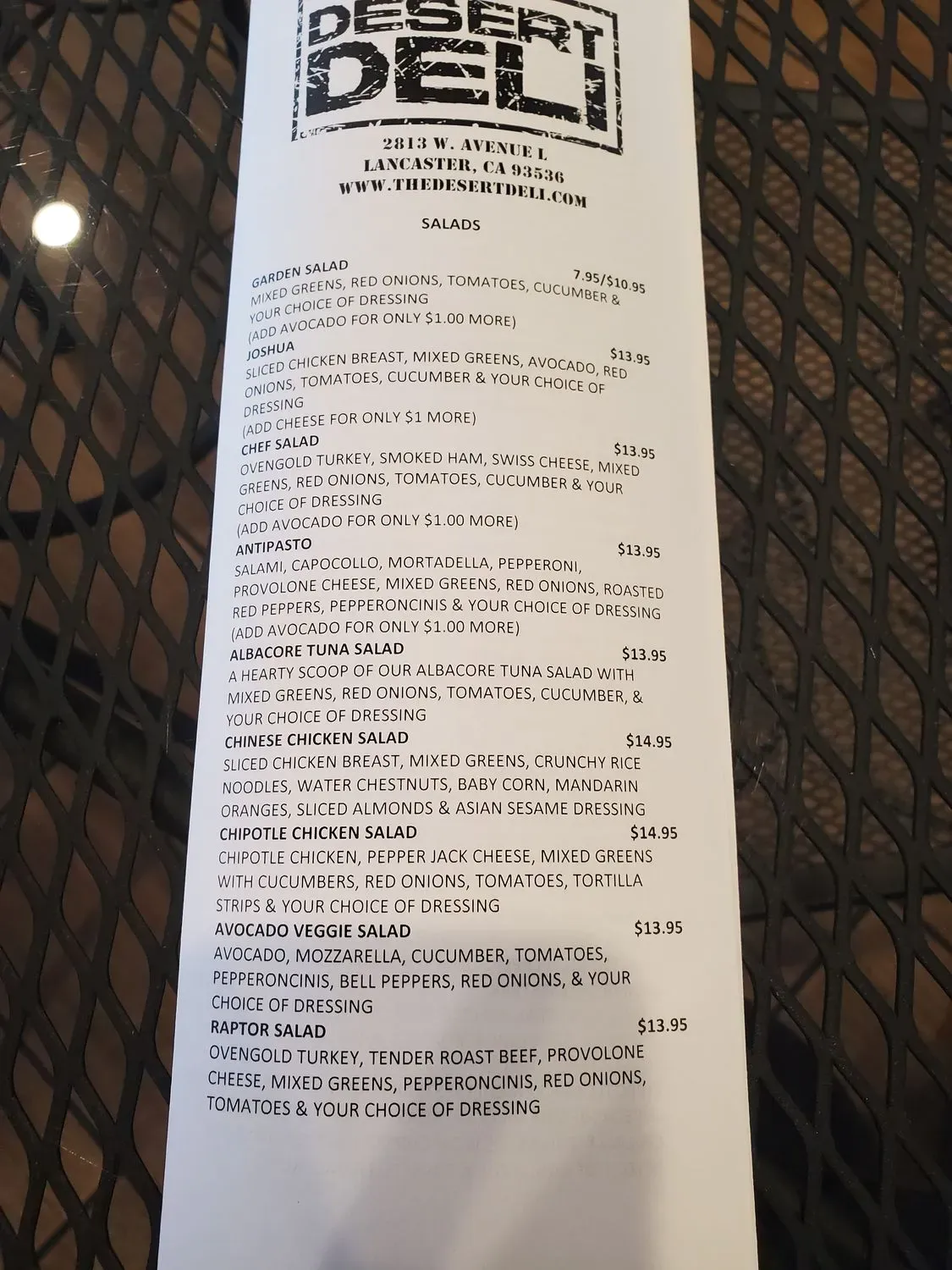 Menu 2