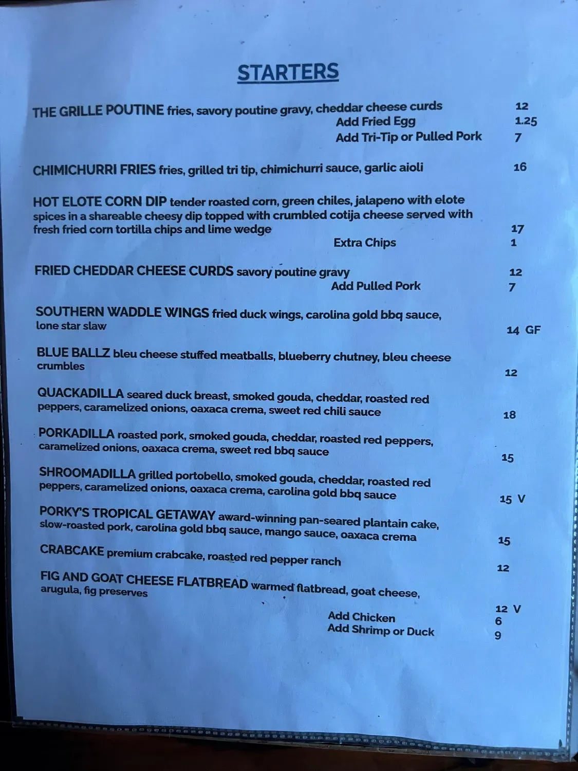 Menu 5