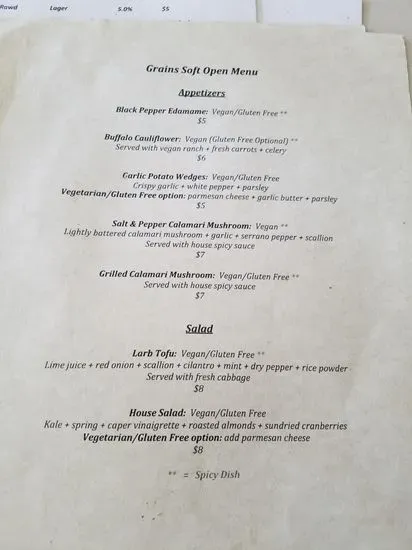 Menu 5