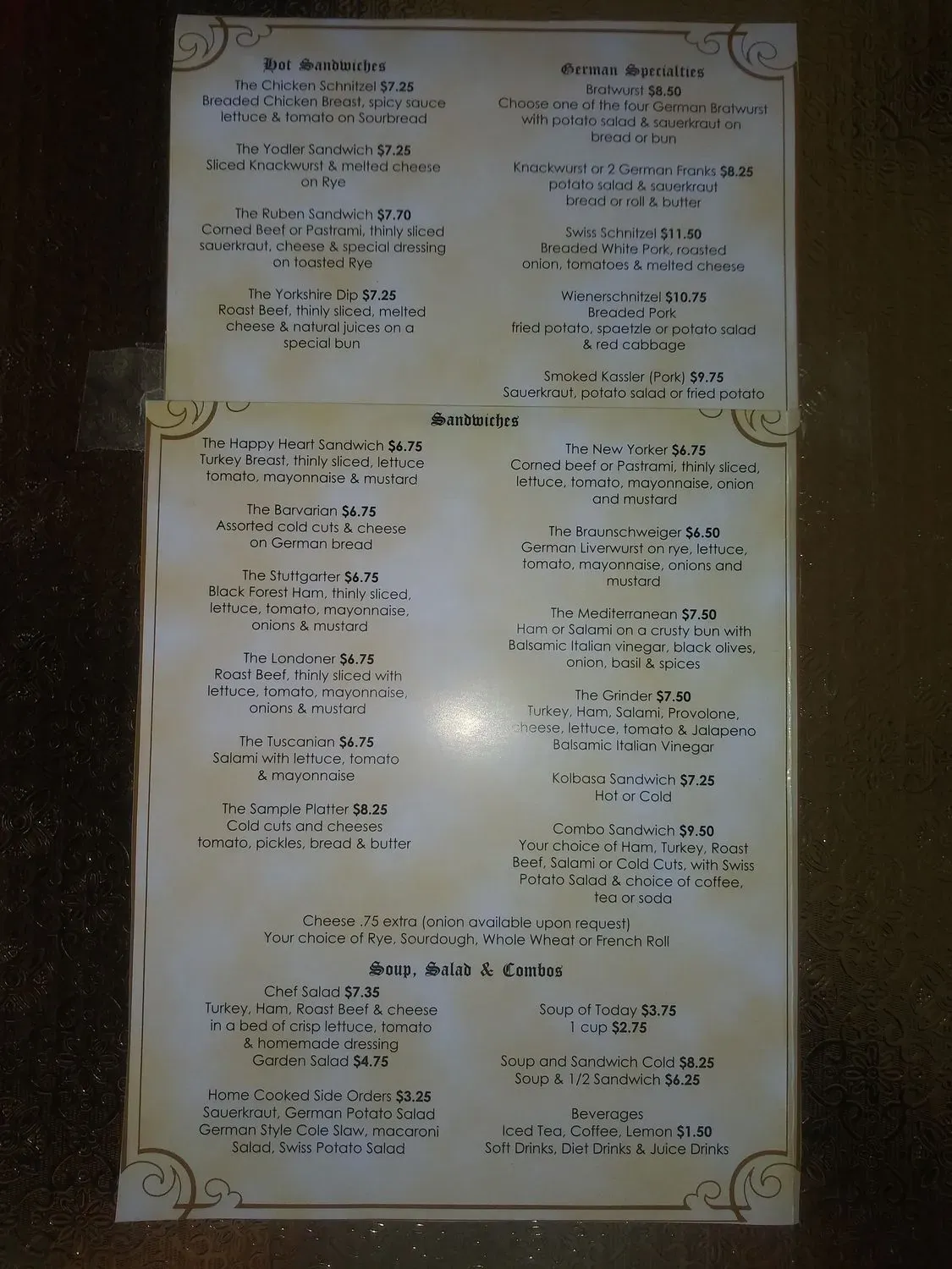 Menu 2