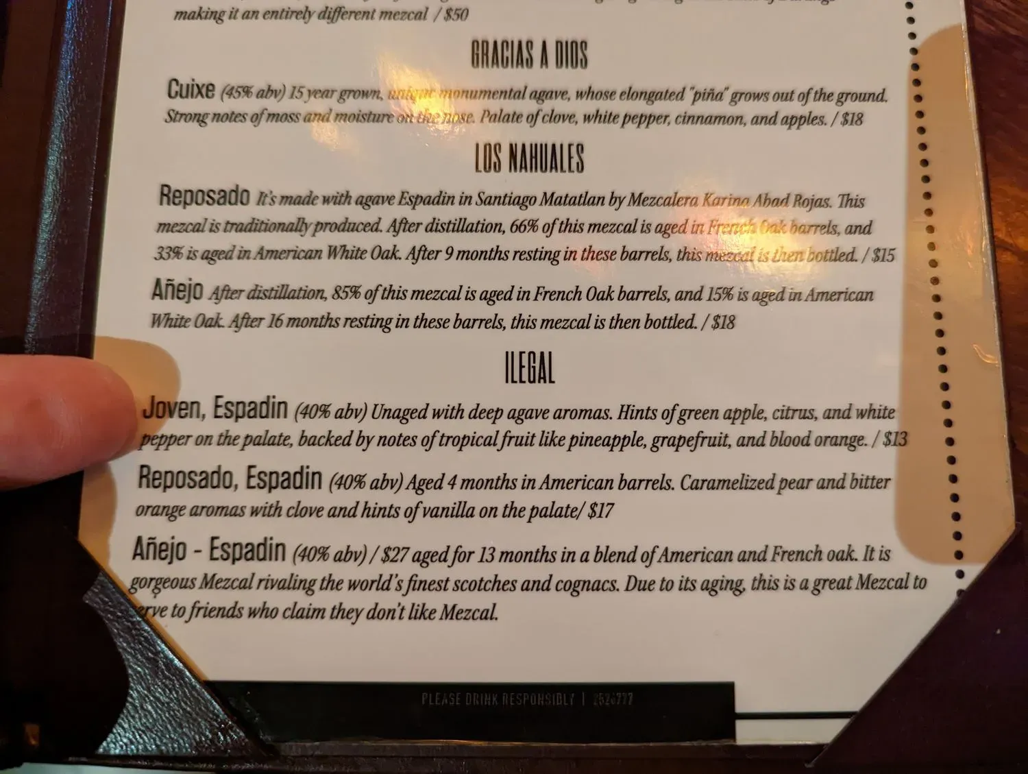 Menu 5