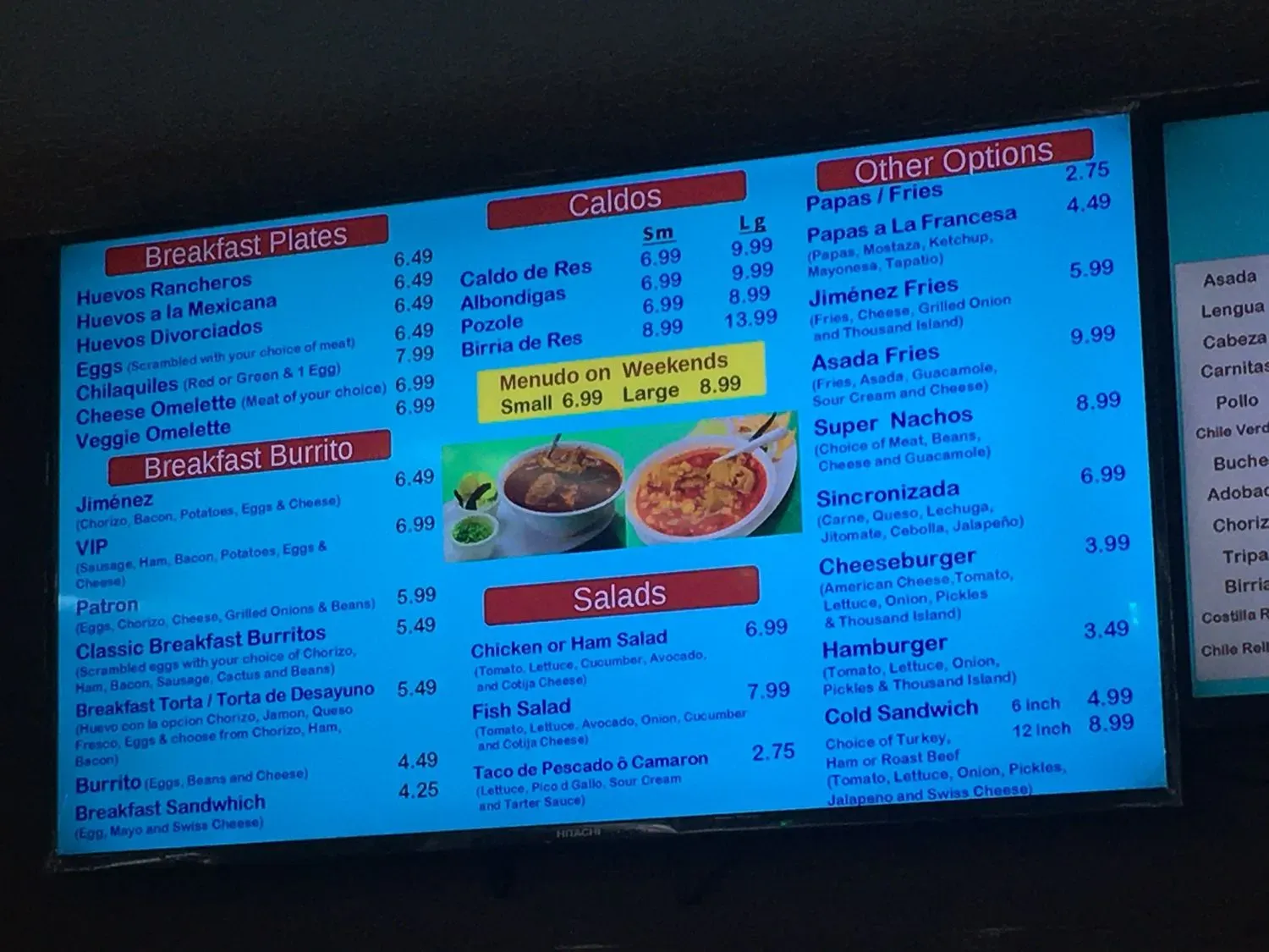 Menu 4