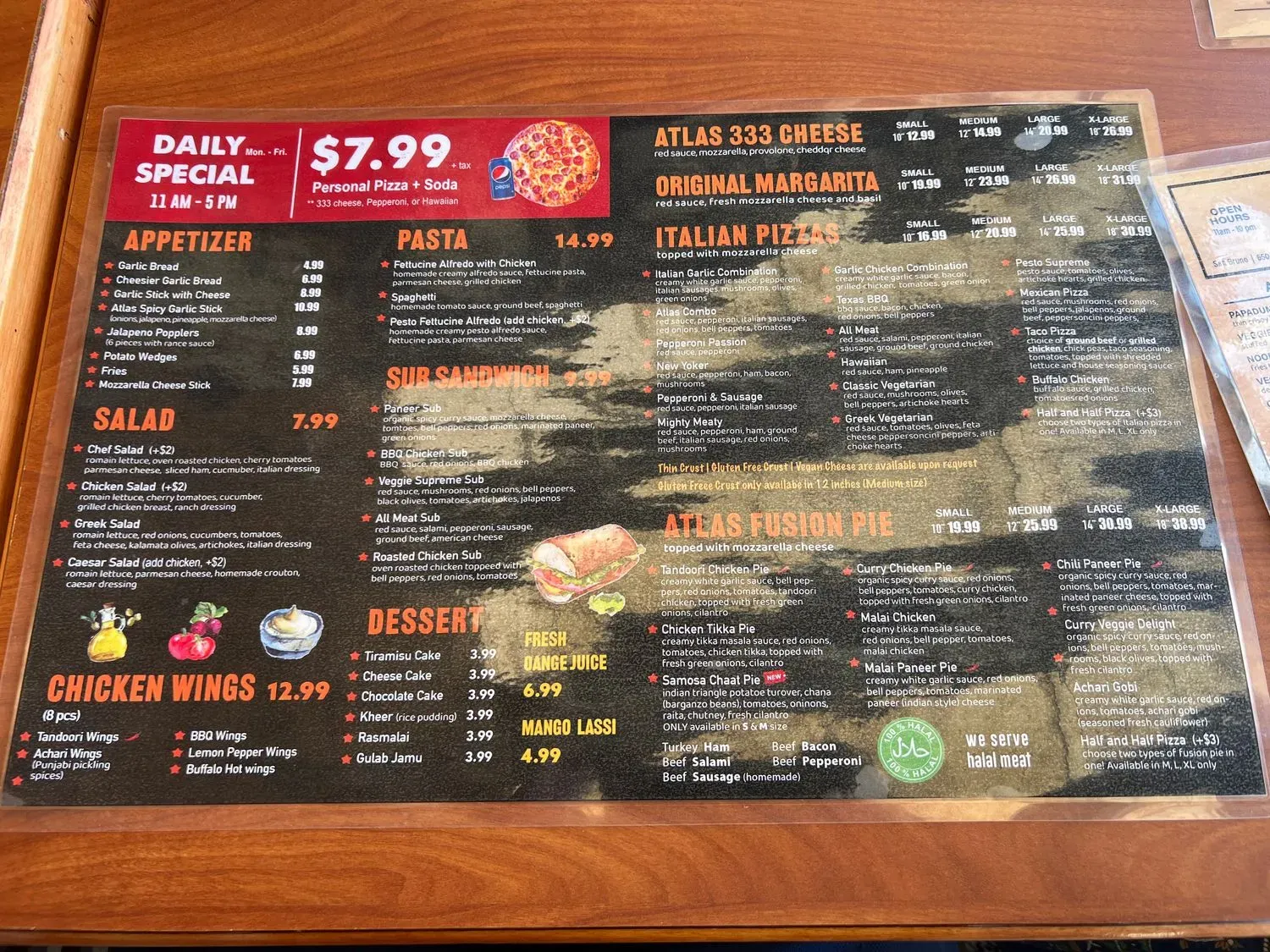 Menu 4