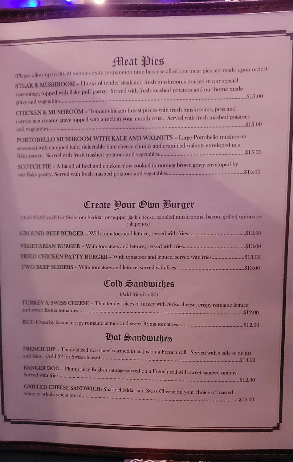 Menu 5