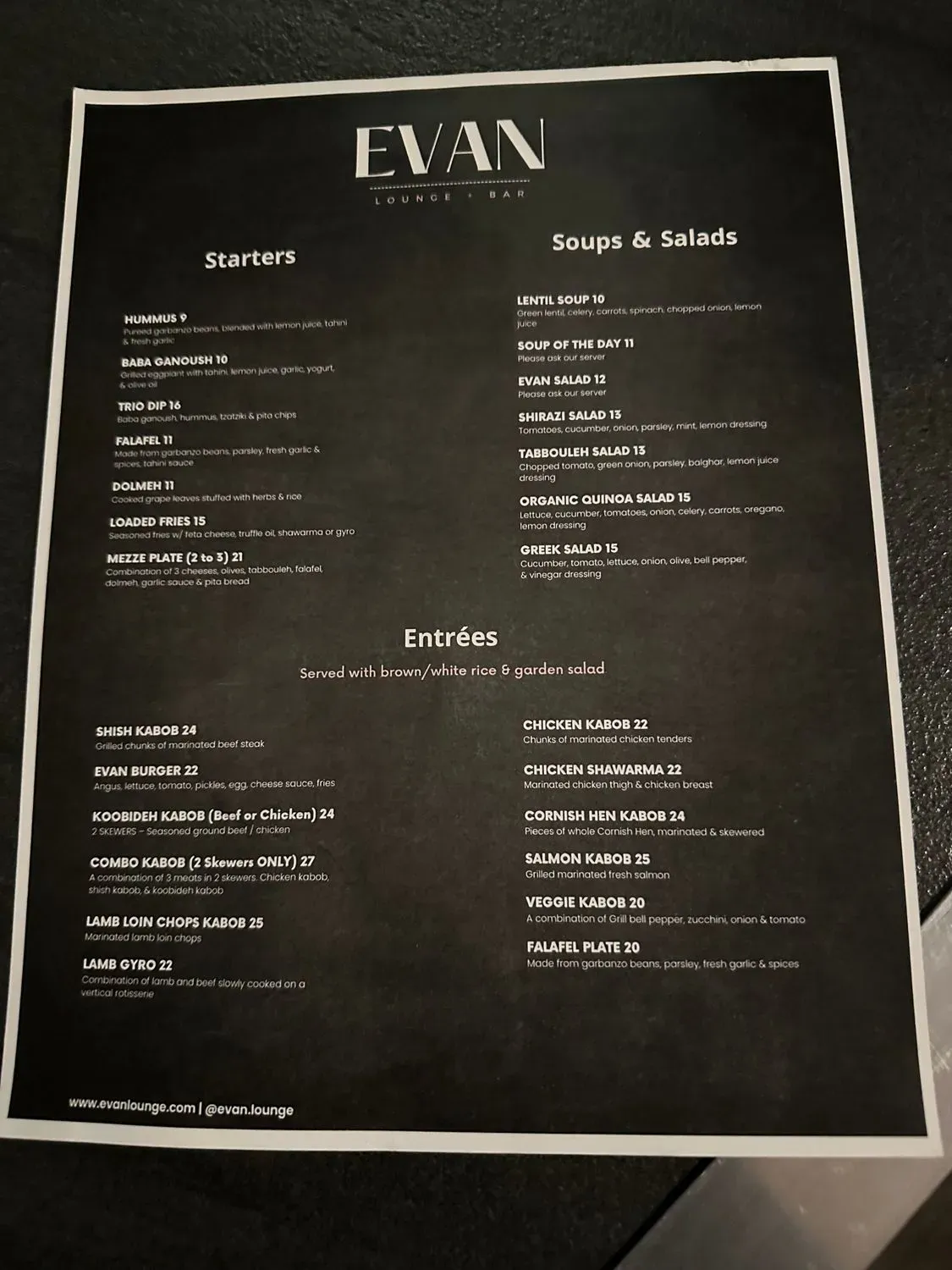 Menu 2