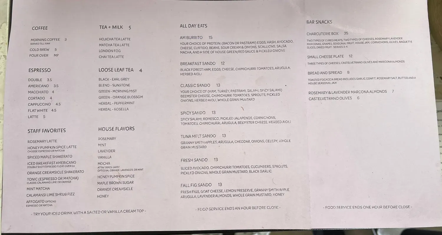 Menu 1