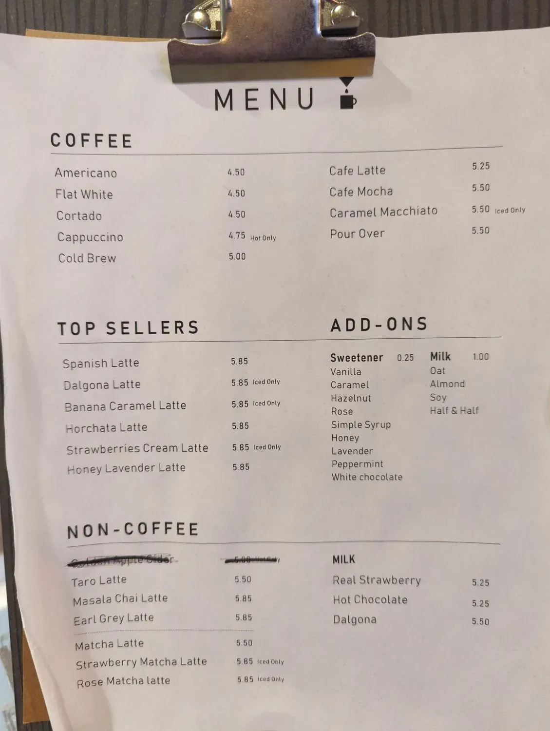 Menu 1