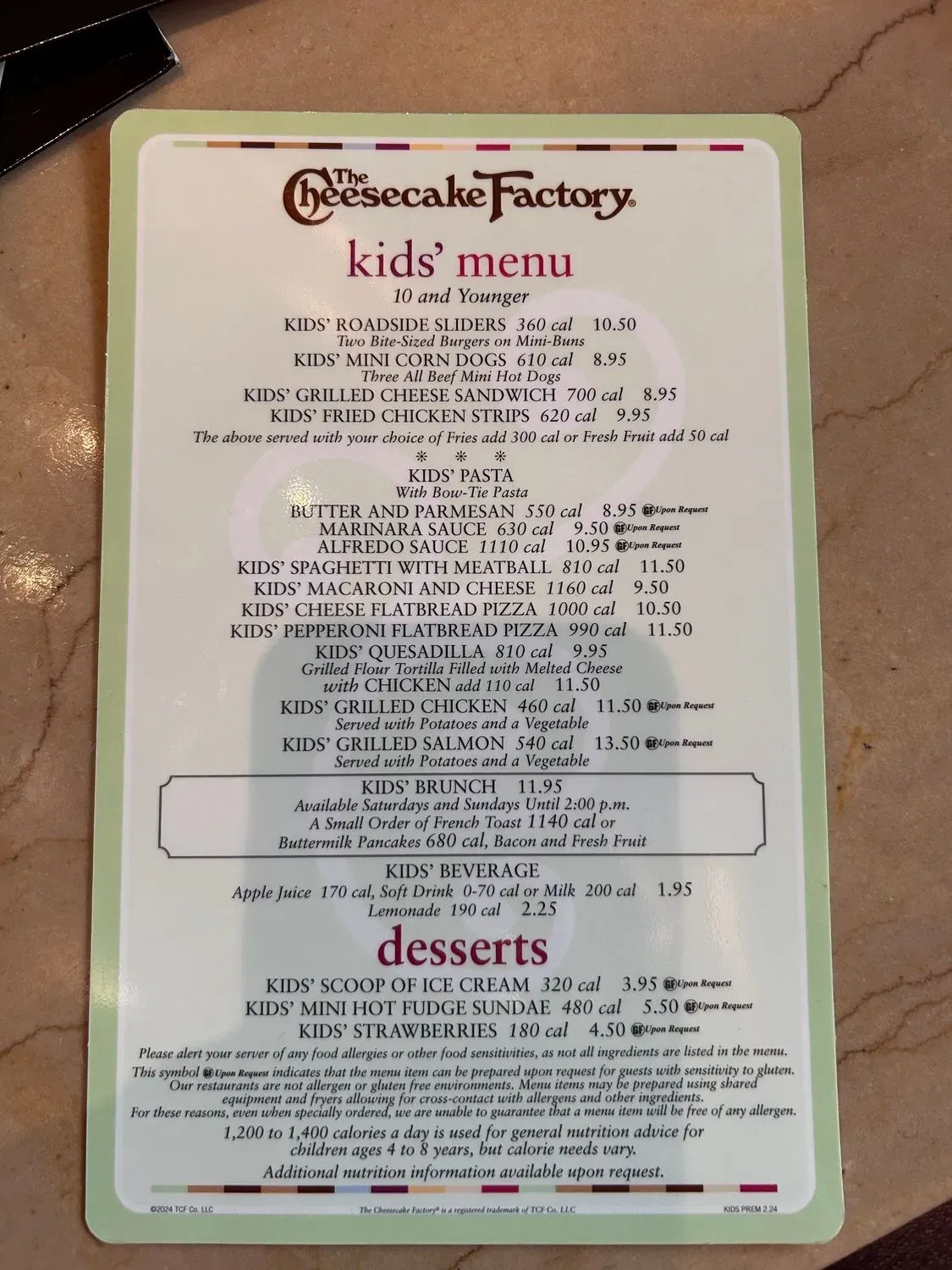 Menu 1