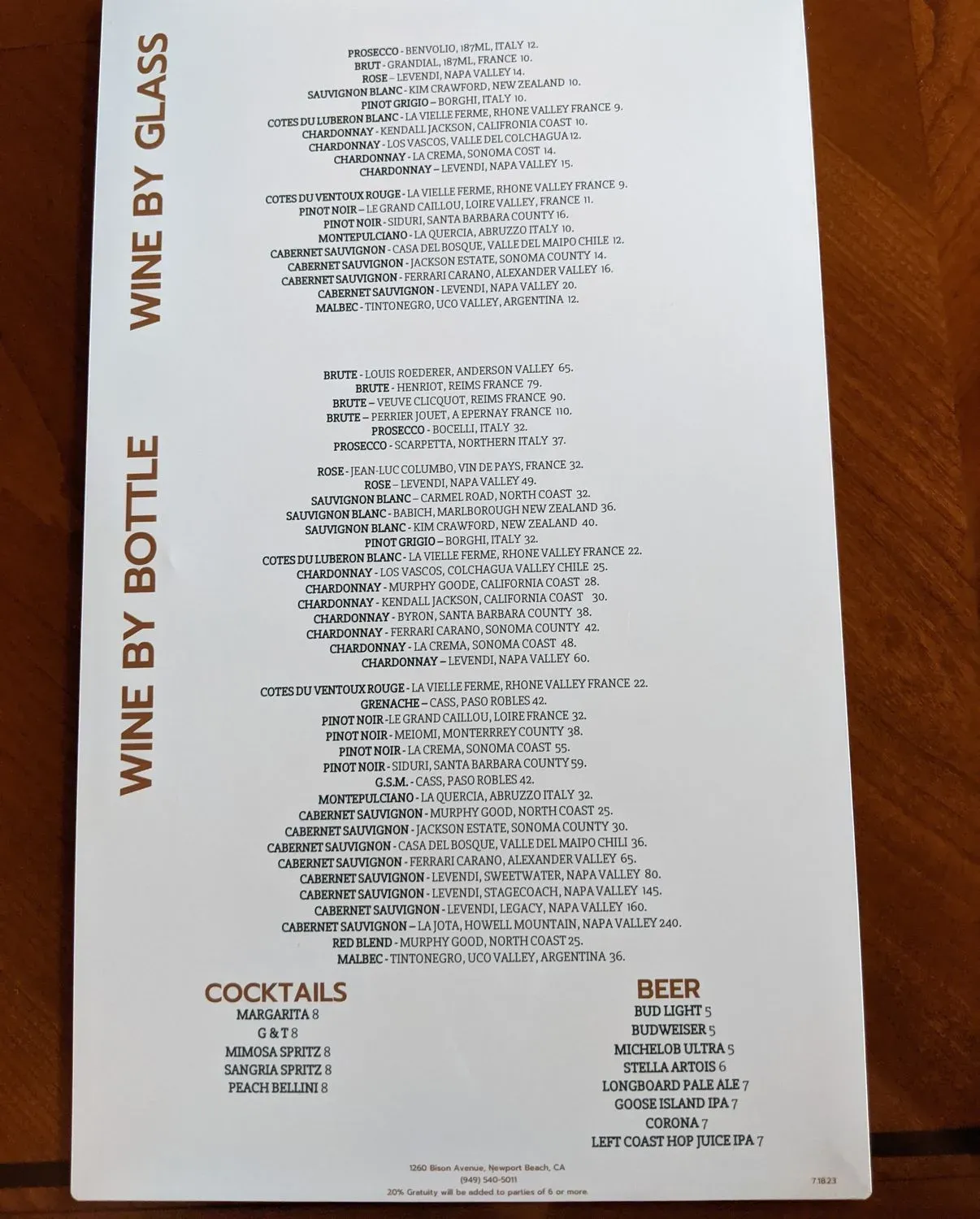 Menu 2