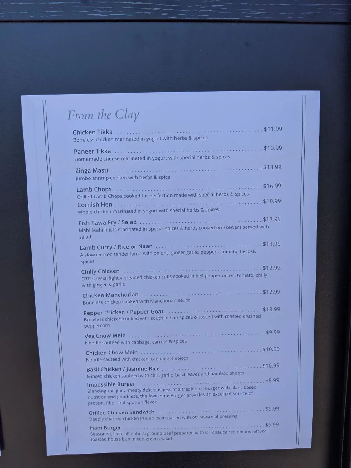 Menu 5