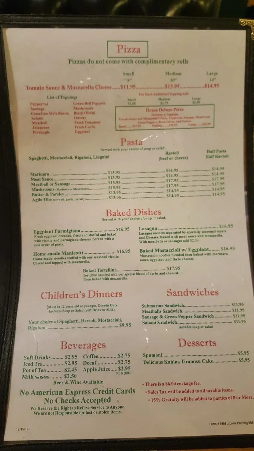 Menu 5