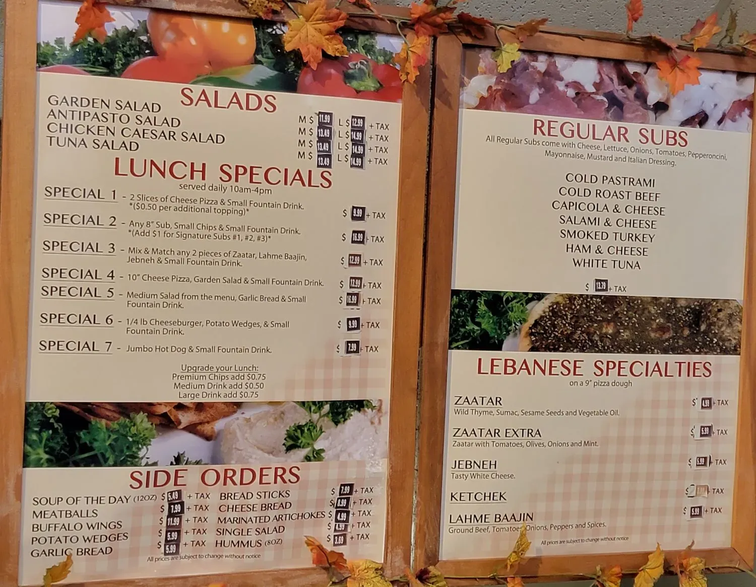 Menu 1