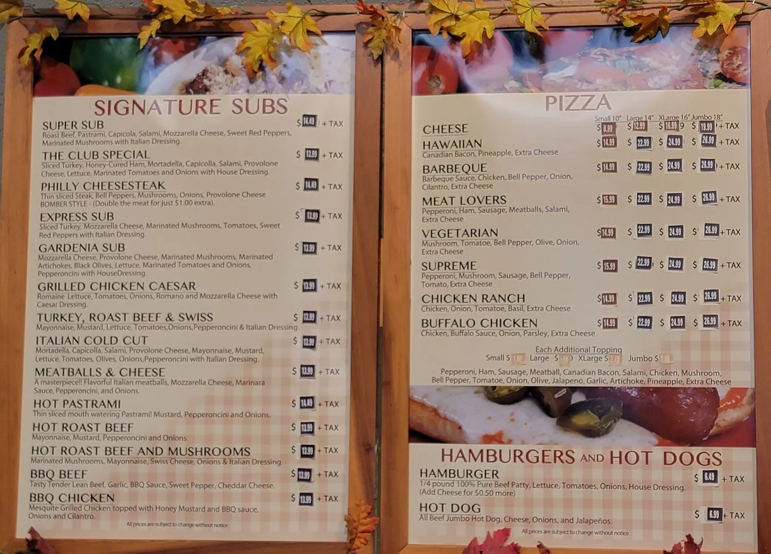 Menu 2