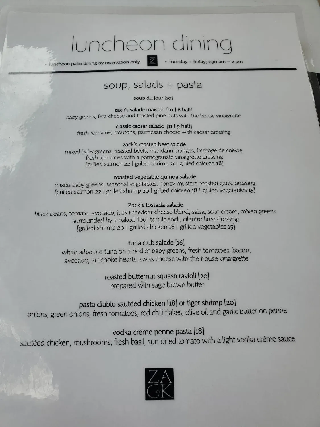 Menu 1