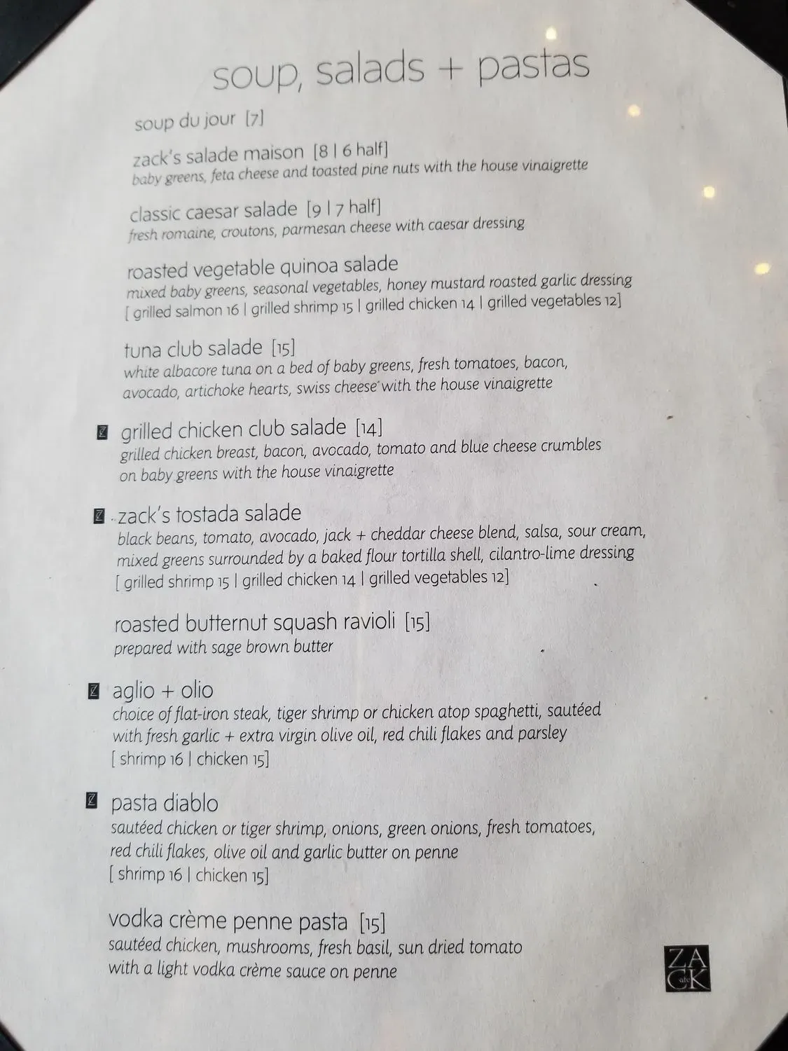 Menu 4