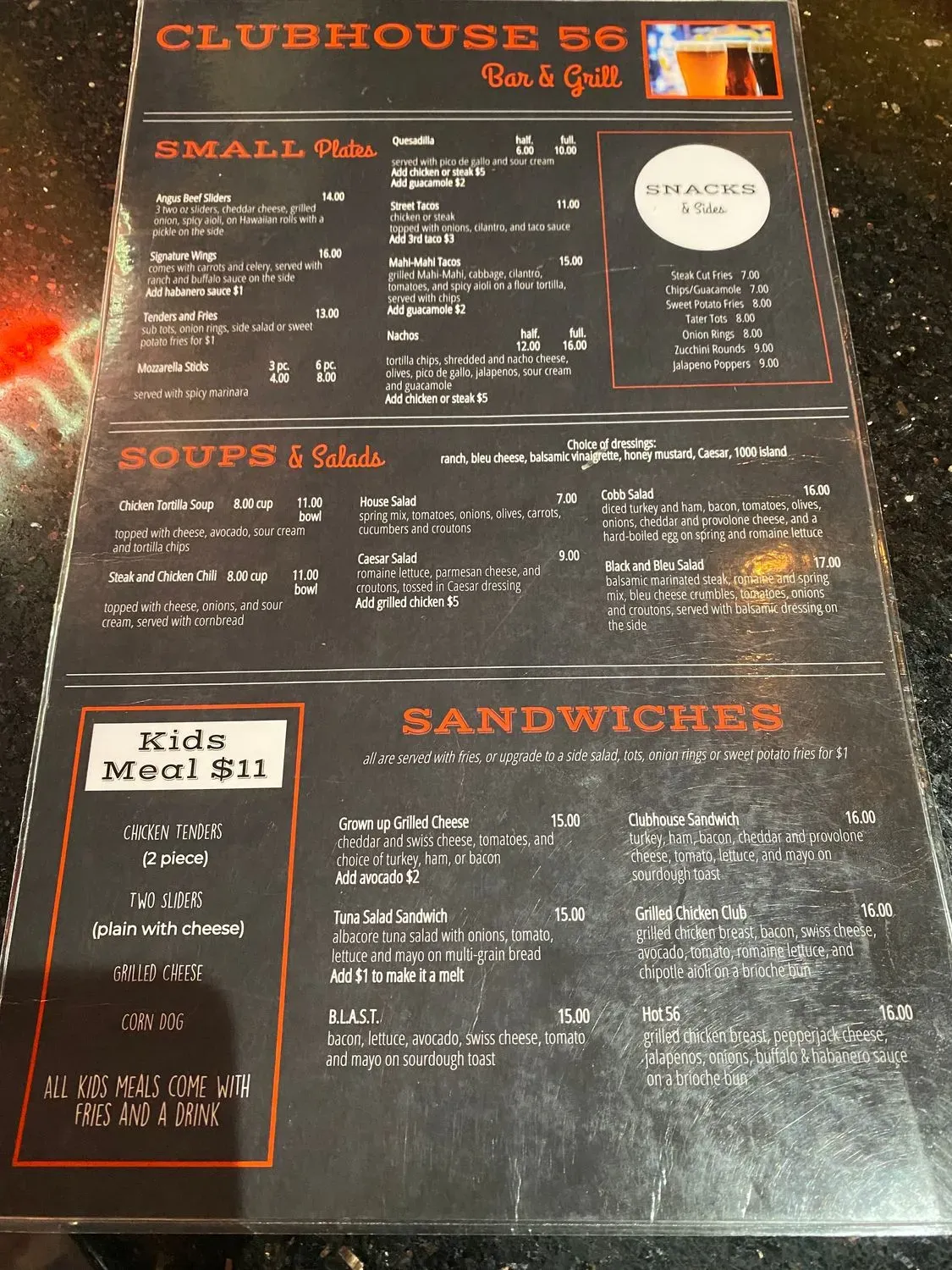 Menu 1