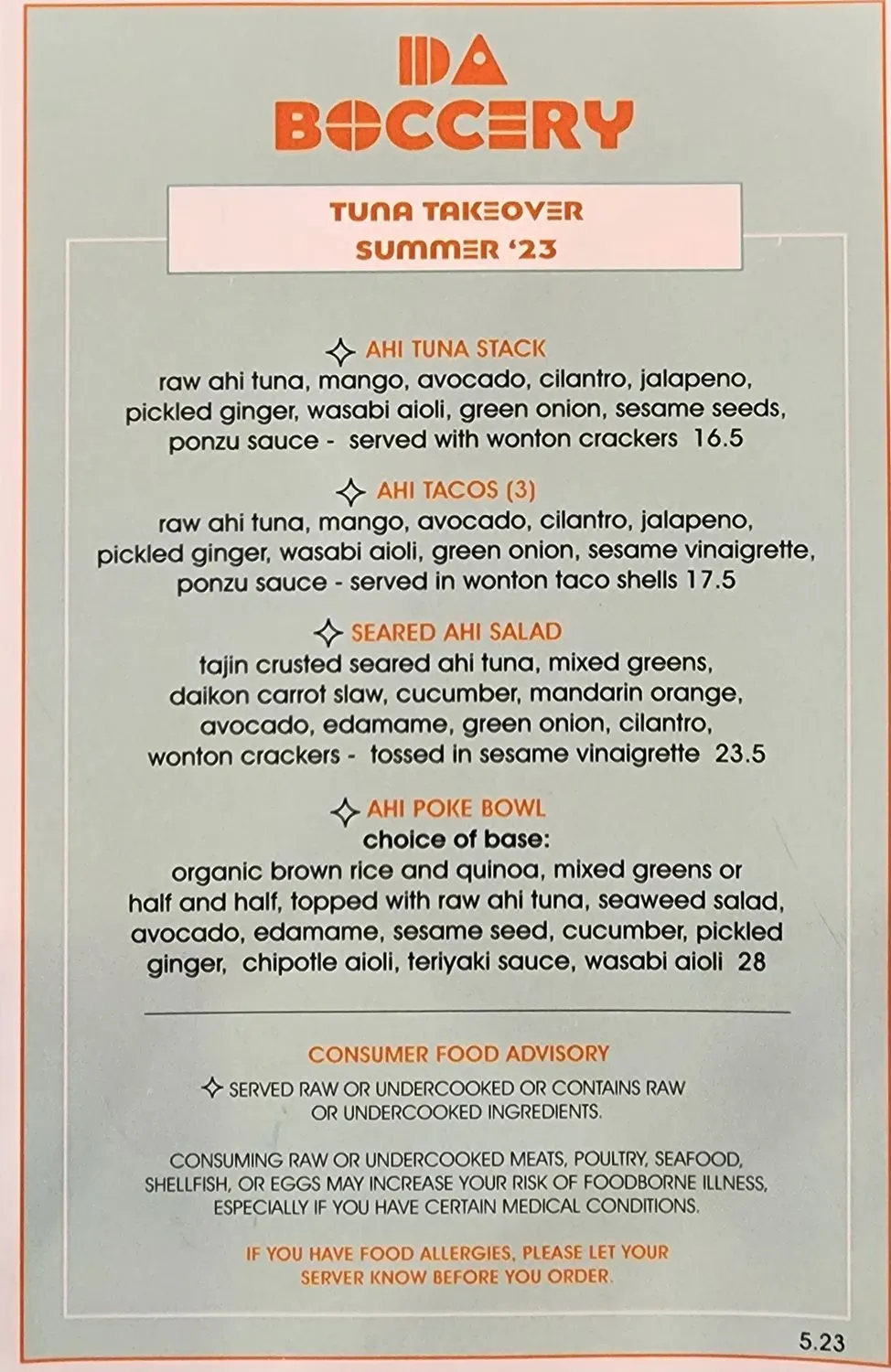 Menu 1