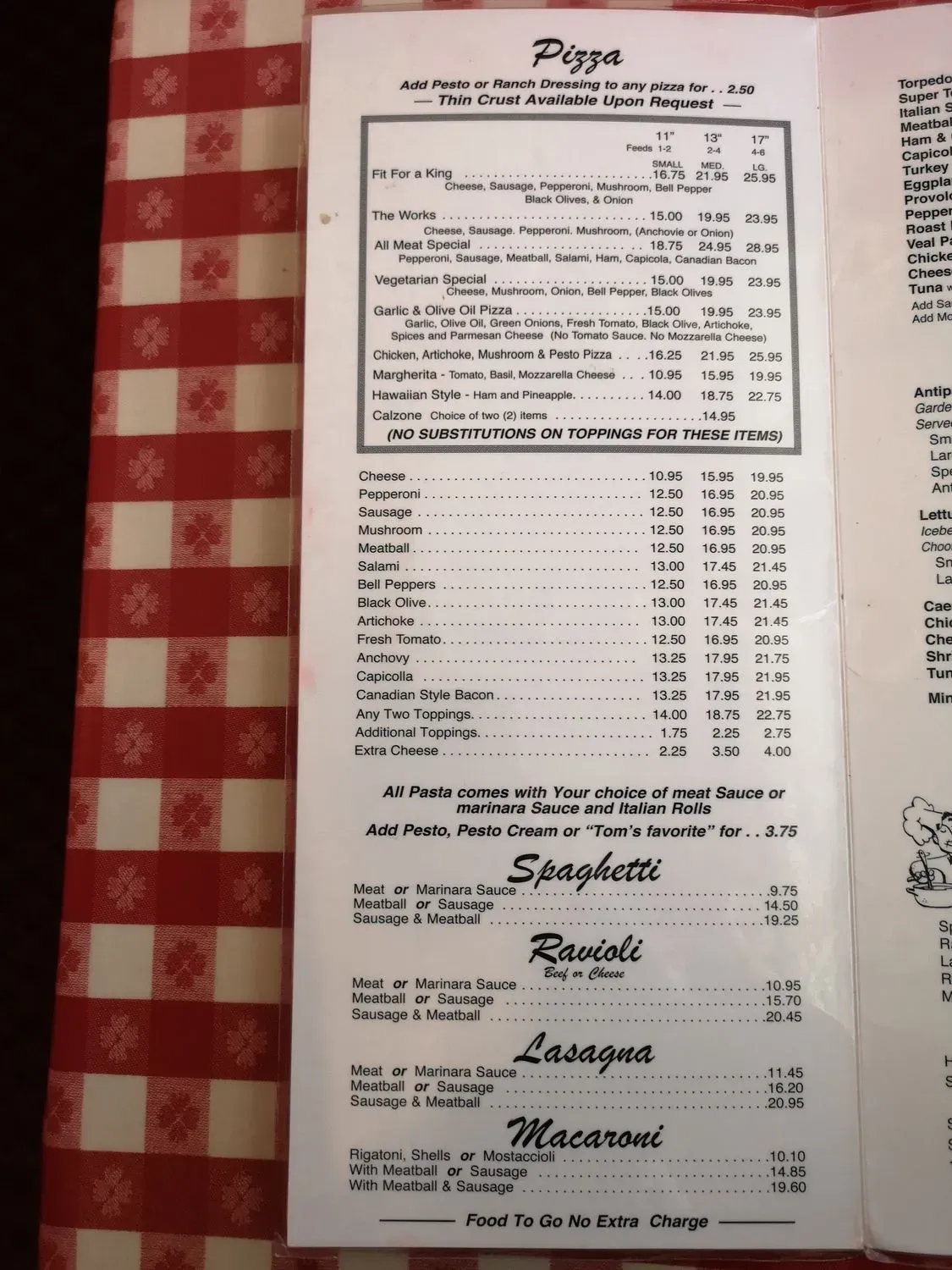 Menu 5