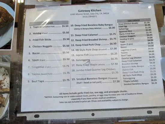 Menu 1