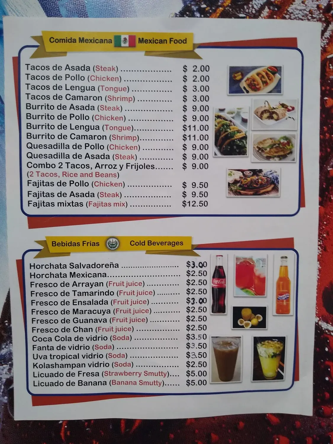Menu 1
