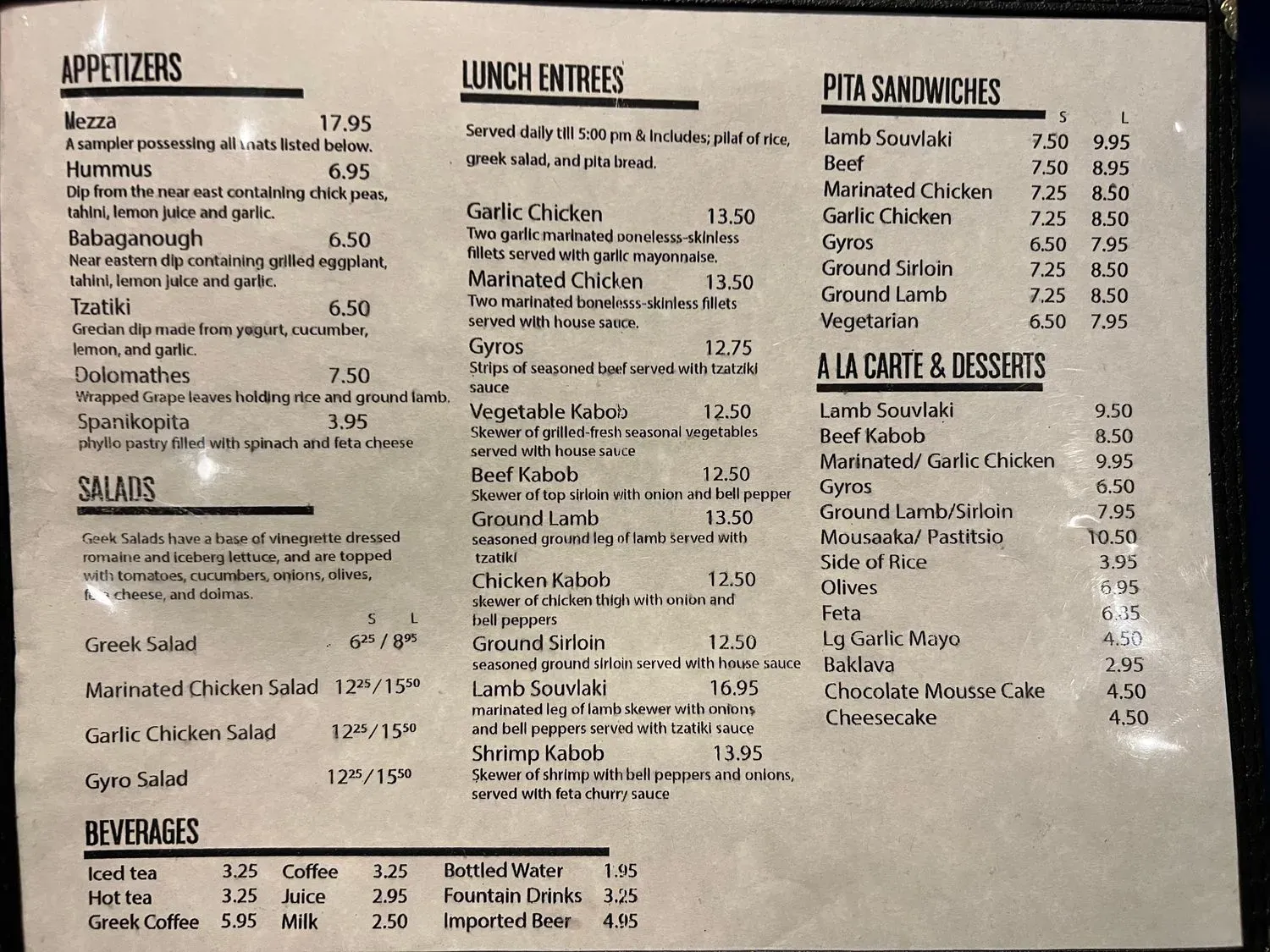 Menu 1