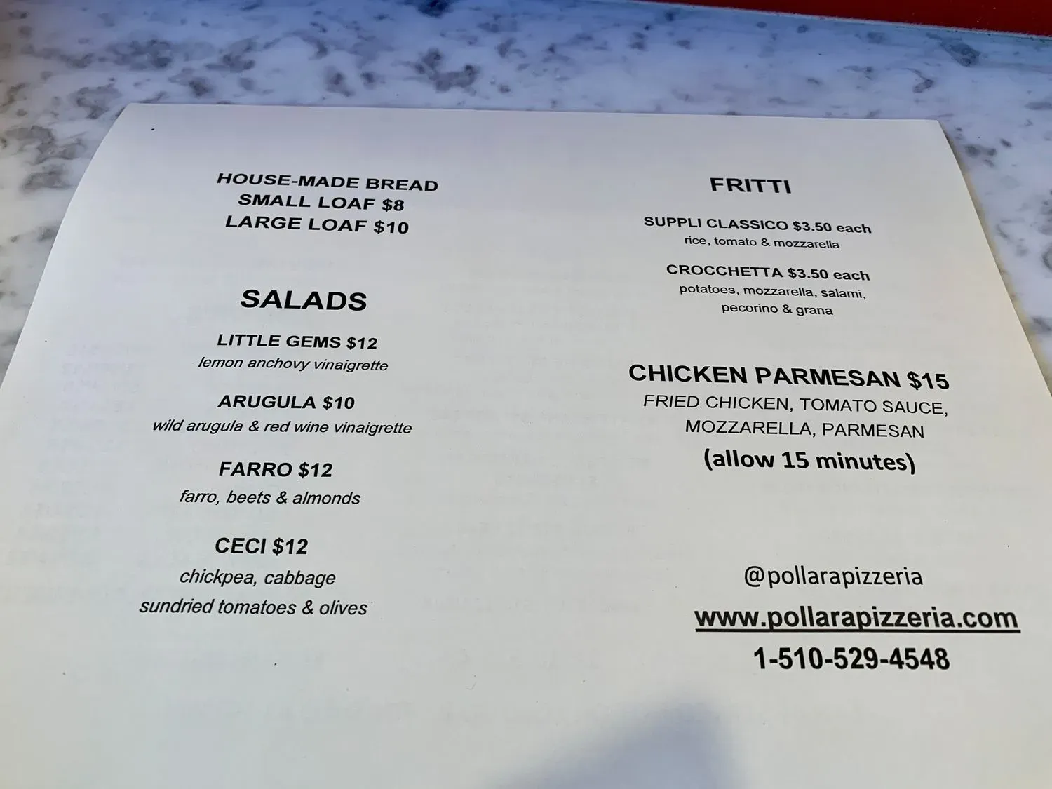 Menu 1