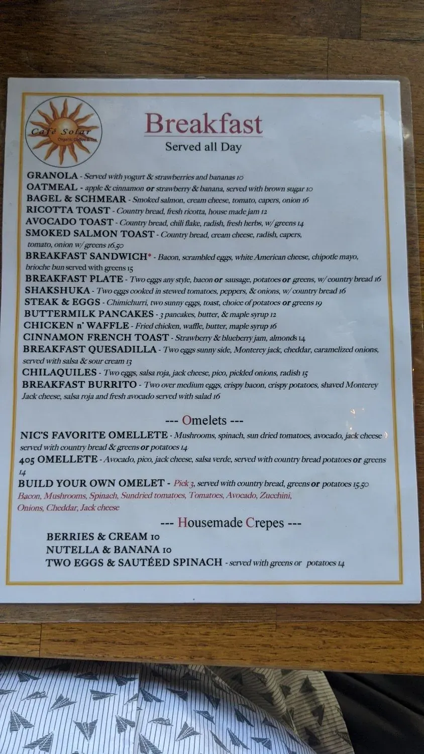 Menu 4