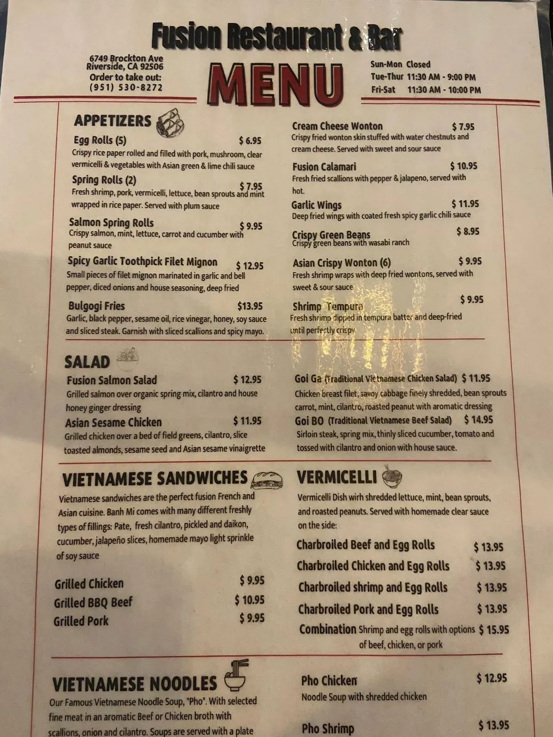 Menu 5