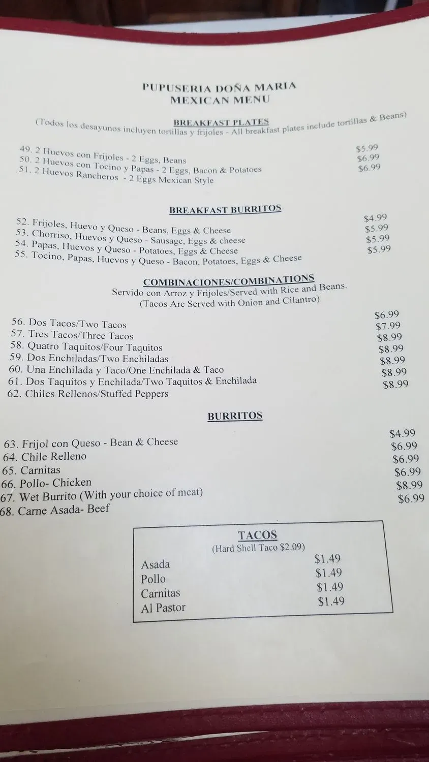 Menu 5